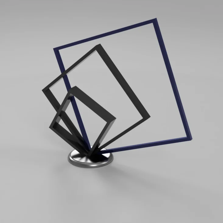 3D CAD design model on screen